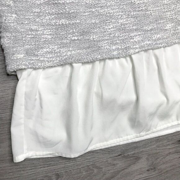 POSTMARK | sz S gray marled split back sweater - Picture 4 of 5